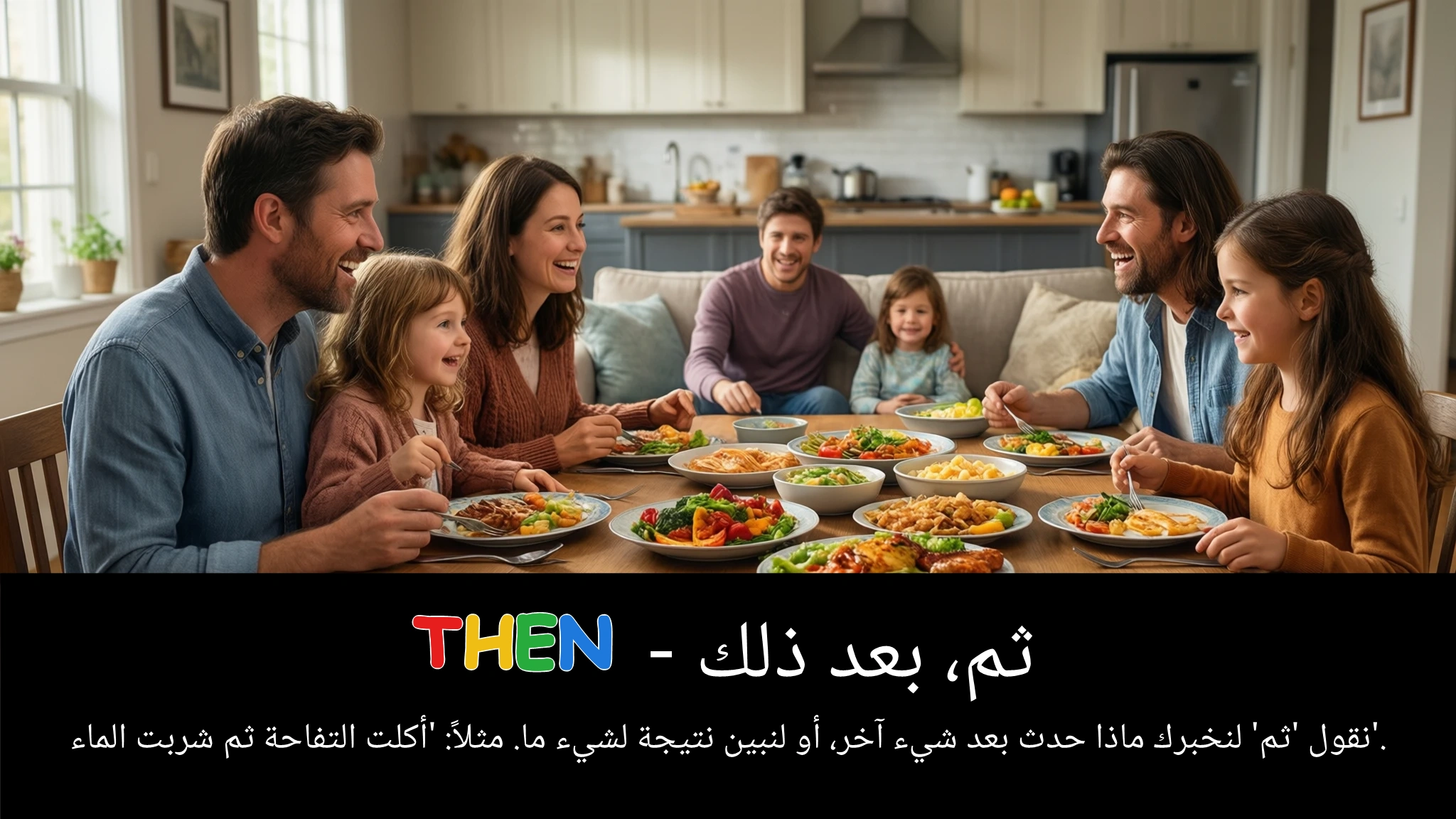 Arabic Illustration for then